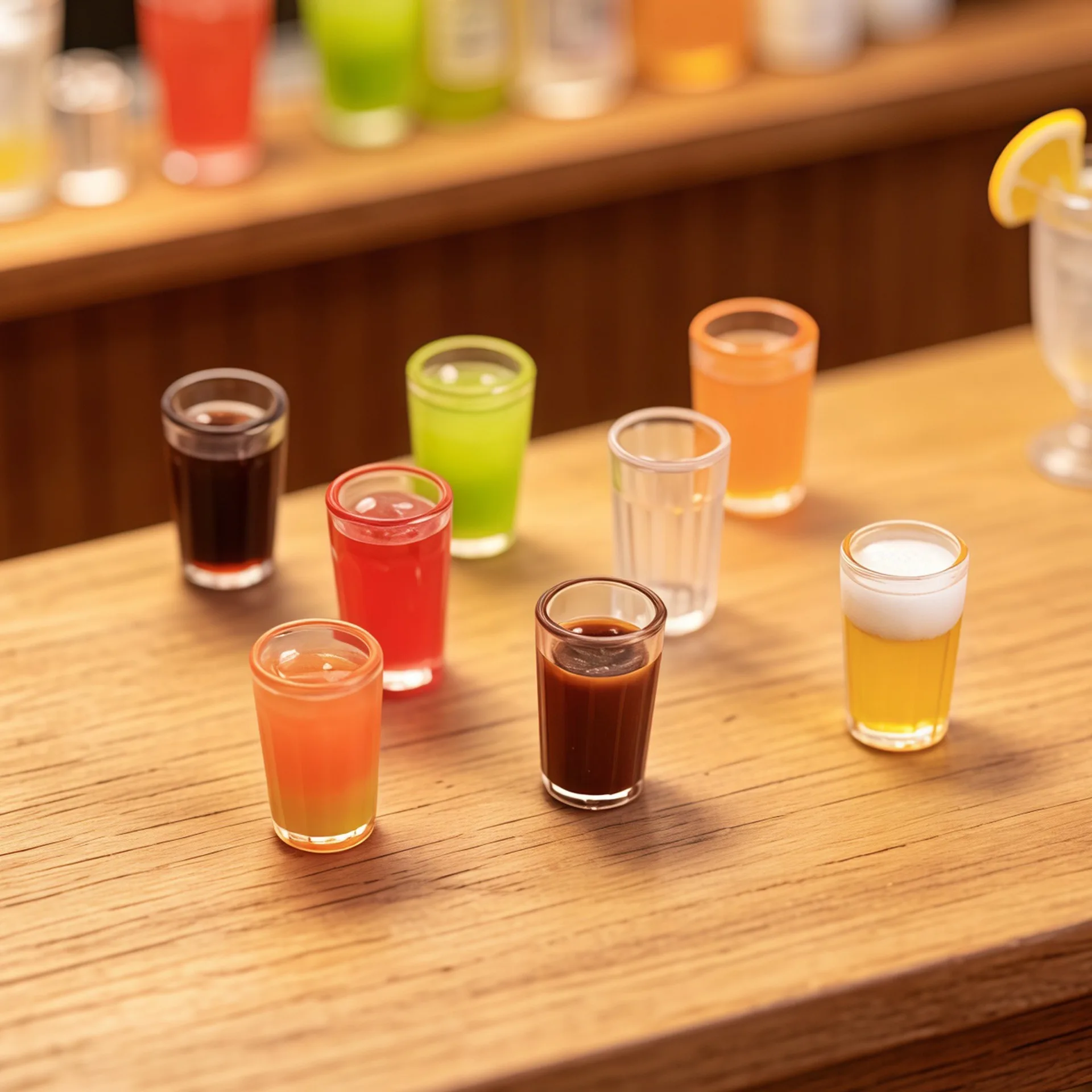 10pcs Dollhouse Mini Orange Juice, Pomelo Juice, Cola Cup, Juice Cup, Babyhouse Accessories
