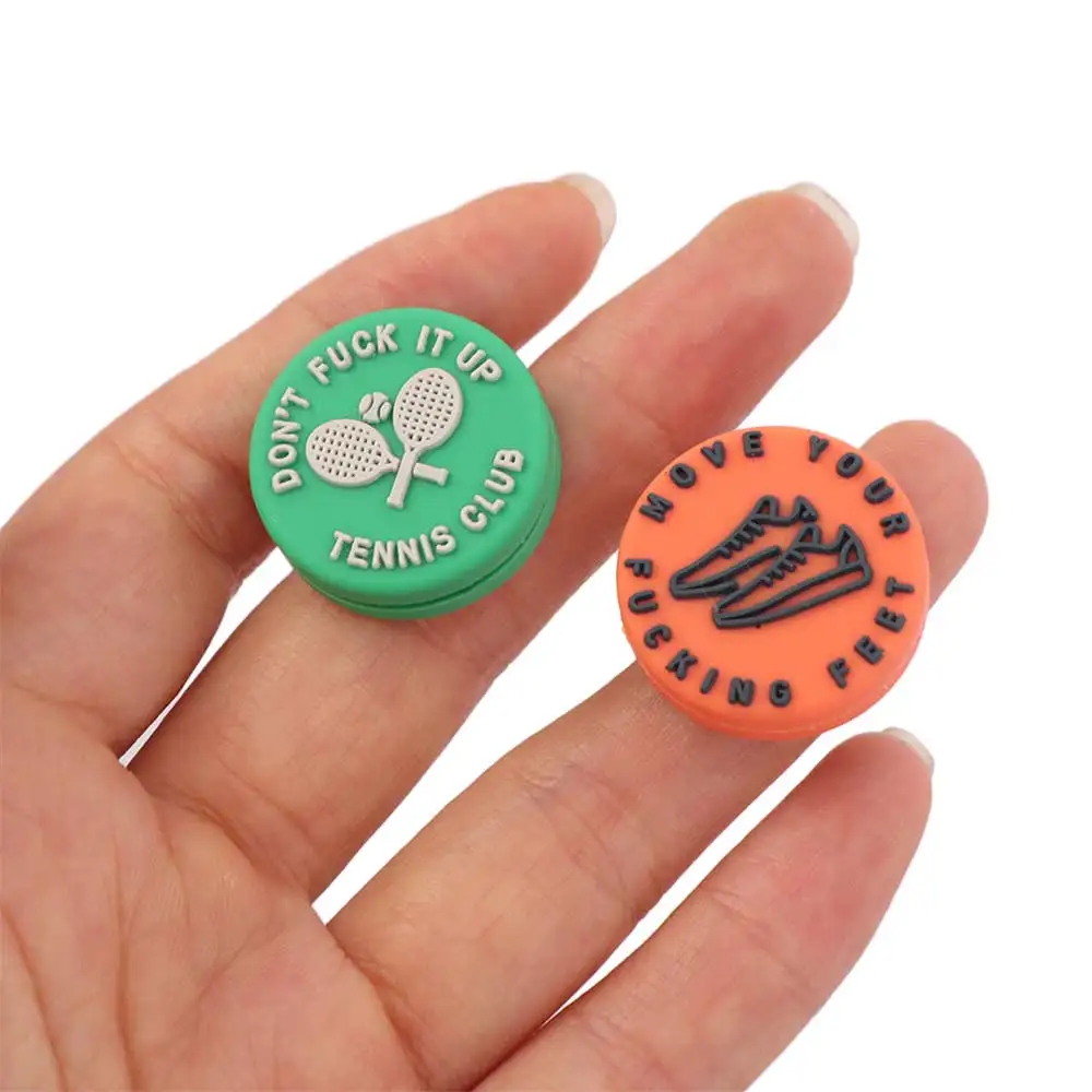 Anti-vibration Tennis Racket Shock Absorber Reusable Colorful Racket Vibration Dampeners Universal Creative Tennis Damper