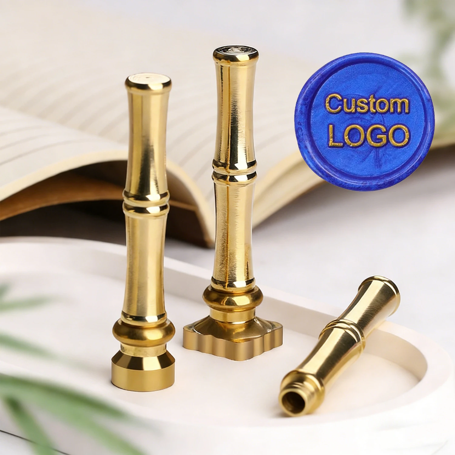 

Новая бамбуковая латунная ручка amd, индивидуальный штамп с сургучной печатью, 1,5 см/2,5 см, персонализированный набор сургучной печати, создайте свой собственный дизайн/логотип