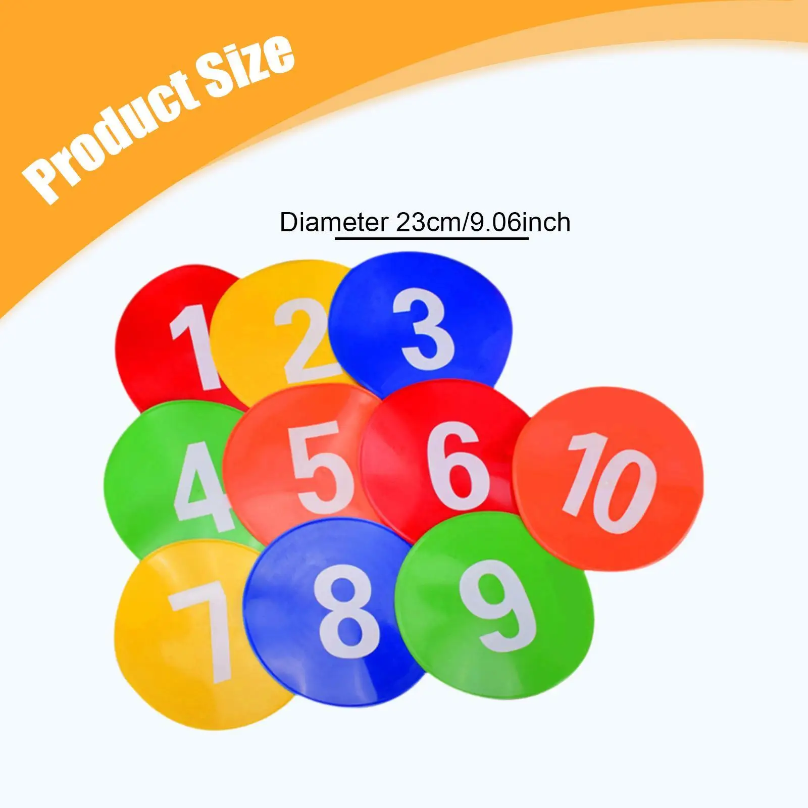 Training Spots Markers Soccer Training Equipment Flat Discs Flat Cones for Soccer Dance Practice Coaching Activities Basketball