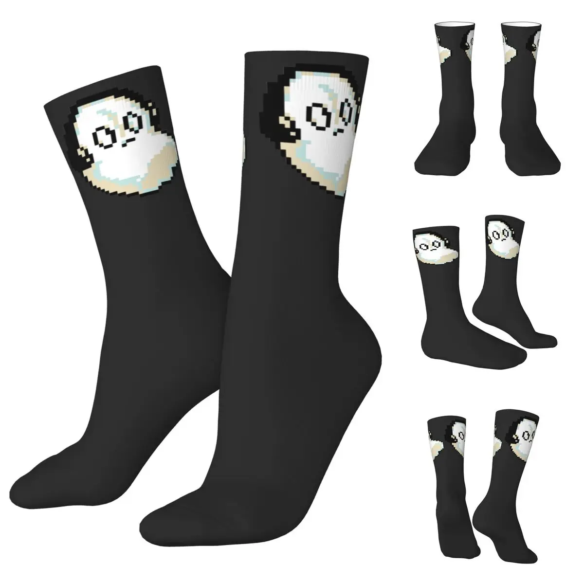 3D printing cosy Unisex Socks,Outdoor Sans And Papyrus Sprites Undertale Napstablook Interesting Four Seasons Socks