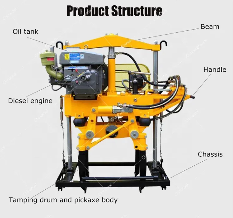 Electric Tamping Equipment Hydraulic Rail Track Tamper Ballast  Machine For Railway