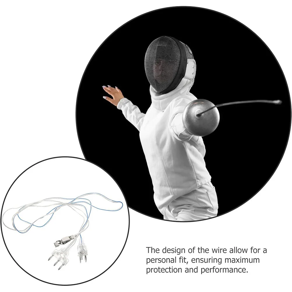 

Шнур для фехтовальной маски, защитный шнур для фехтовальной сабли, шнур с двух- или трехконтактным разъемом, фехтовальное снаряжение