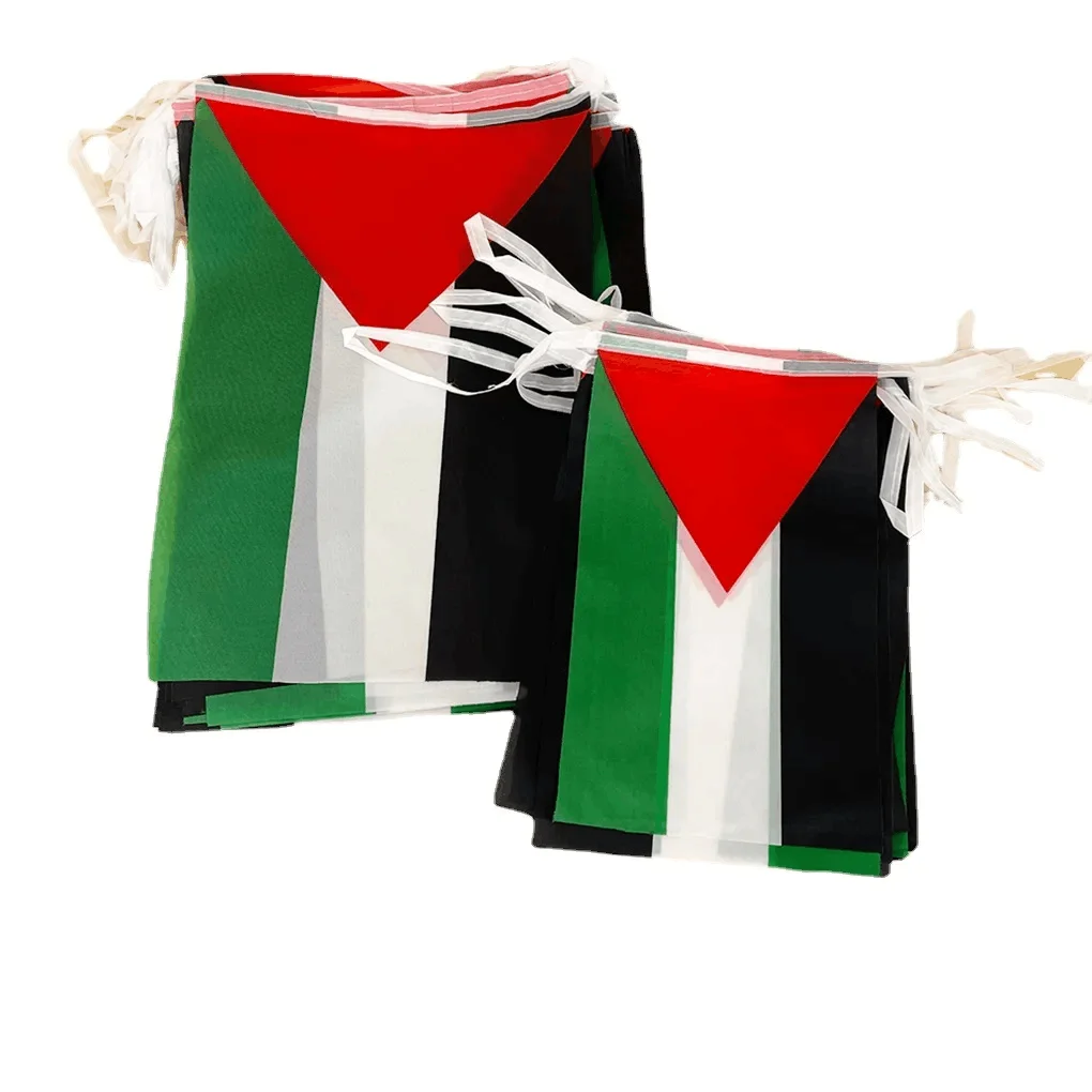 SKY FLAG Palestine Bunting Flags 20pcs/Set Pennant String Banner Buntings Festival Party Holiday Double Side Polyester Banner