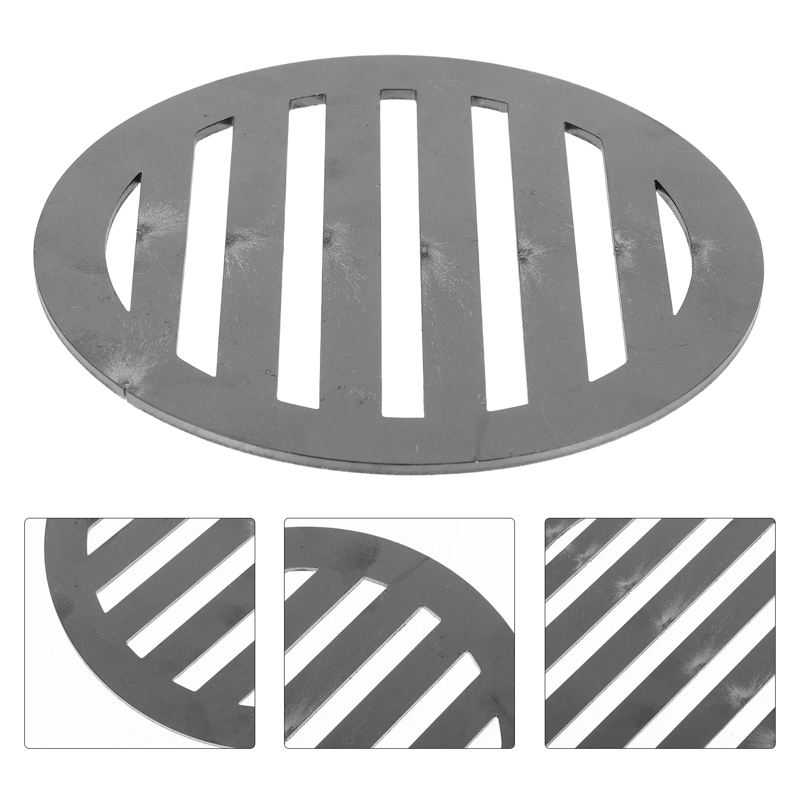 

Premium Cast Iron Bbq Charcoal Grill Plate 145Mm Round Replacement Fire For Camping Picnic Barbecue Heat Accessories Iron Bottom