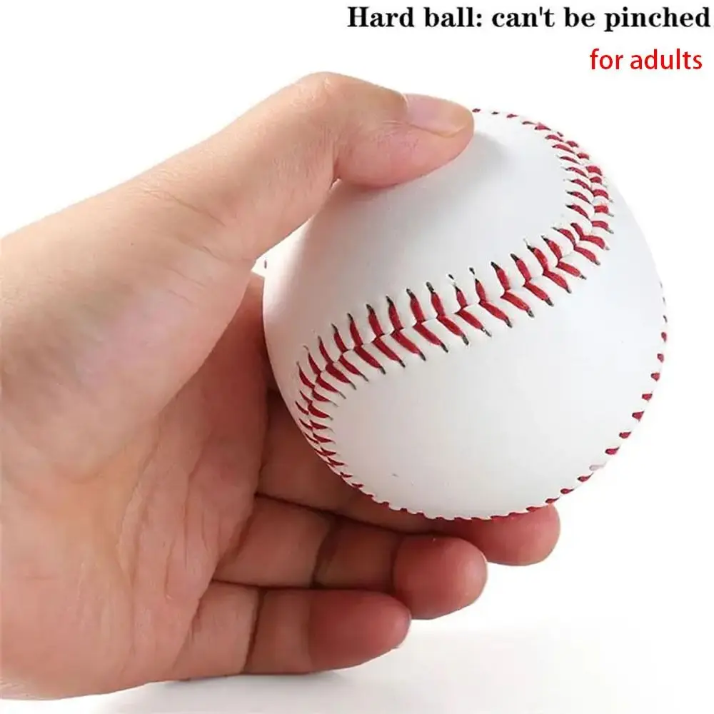 1Pcs Rubber Inner Sports Baseball Solid Foam Bouncy Ball PVC Handmade Baseball Soft Hard Outdoor Training Baseball