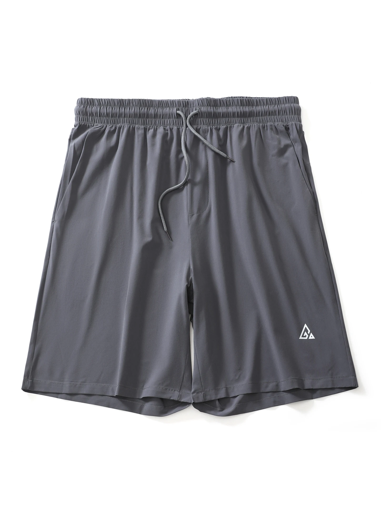 

Мужские летние спортивные брюки из дышащего эластичного ледяного шелка с отражающими элементами, свободного кроя, средней длины, трендовые