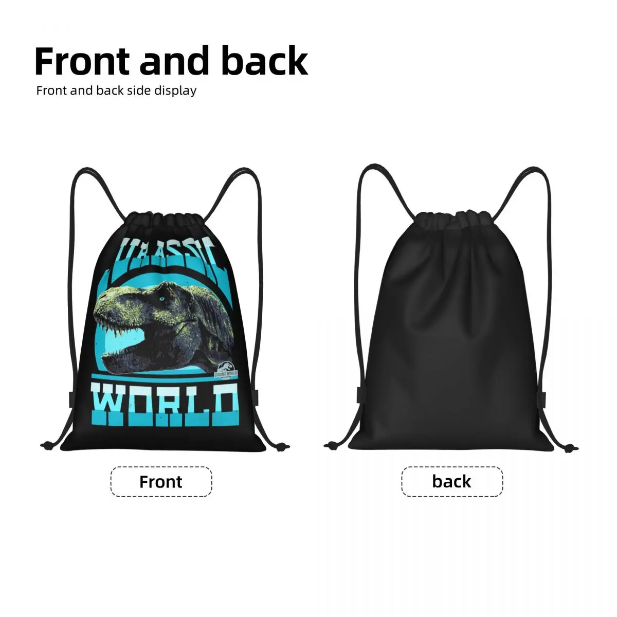 Jurassic Park Old World Bolsas com cordão Mochila esportiva Bolsa de ginástica Bolsa de corda para trabalhar