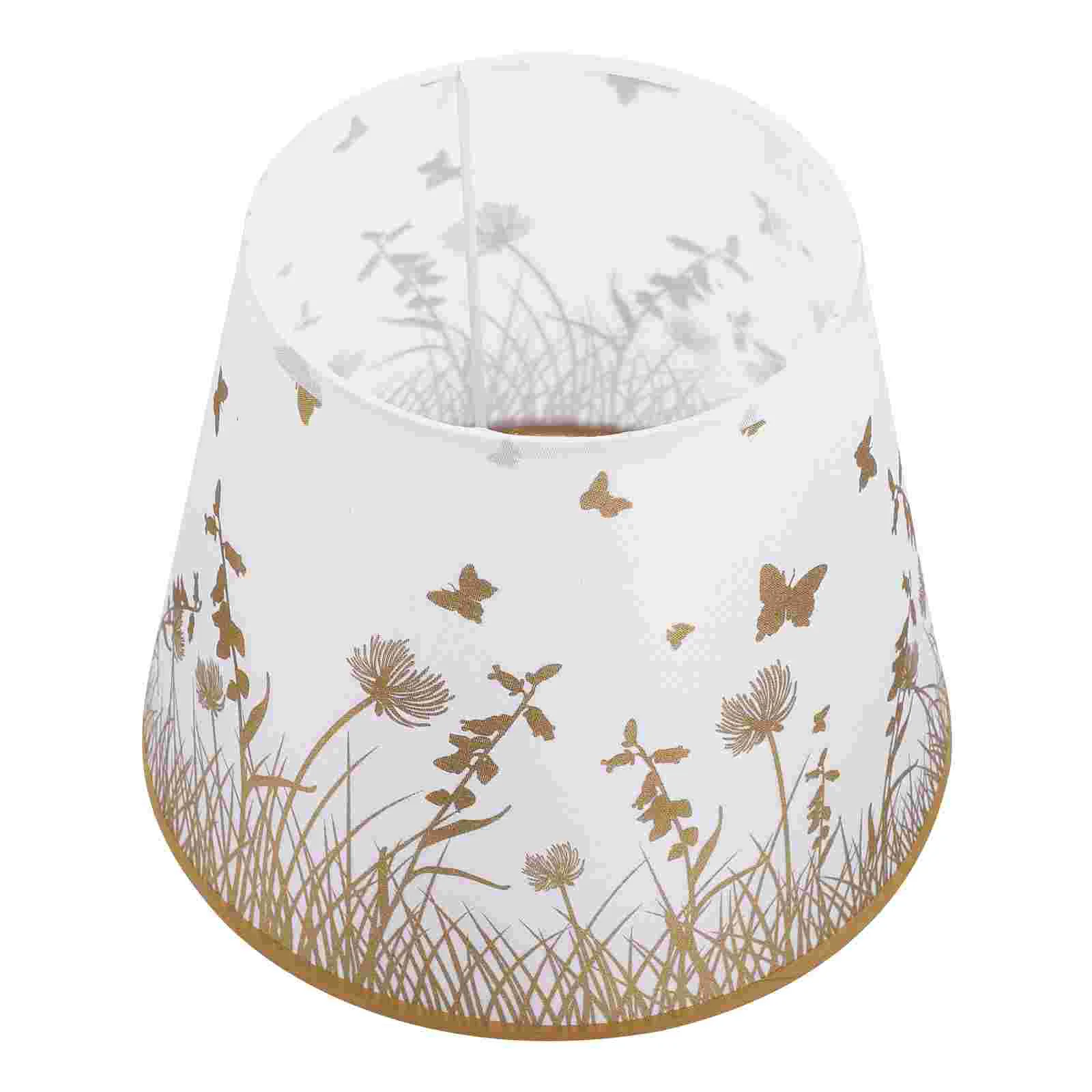 

Table Lamp Fabric Lampshade E27 Fashionable Lamp Decoration Lamp Cover Household Lamp Screen DIY (Beige)