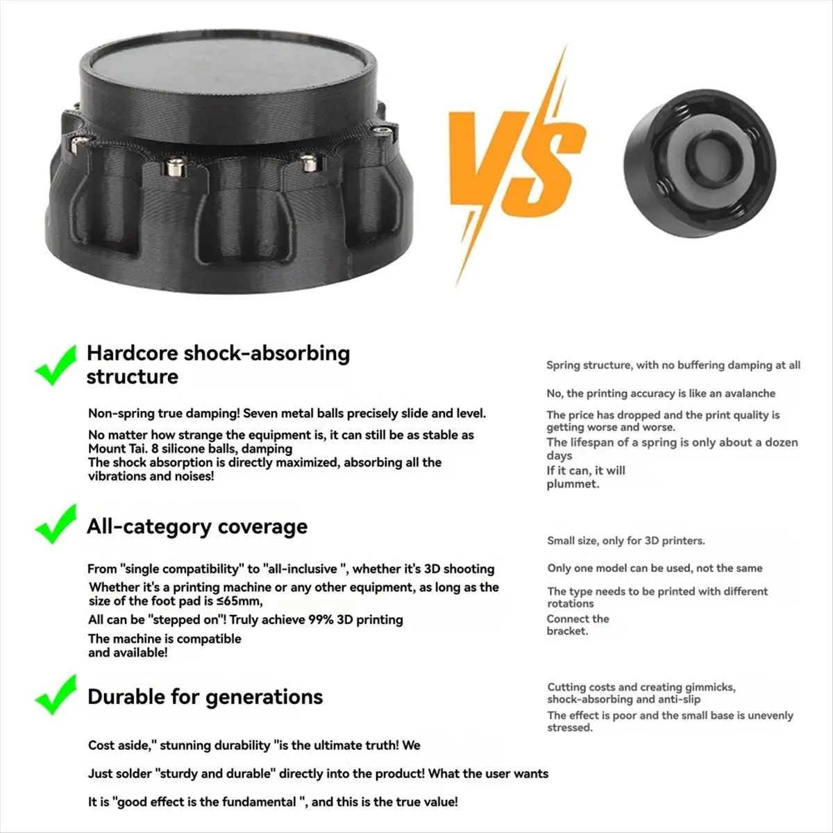 

Изысканные — 4 шт. универсальные амортизирующие нескользящие подушечки для 3D-принтера, улучшенные износостойкие, улучшают амортизацию