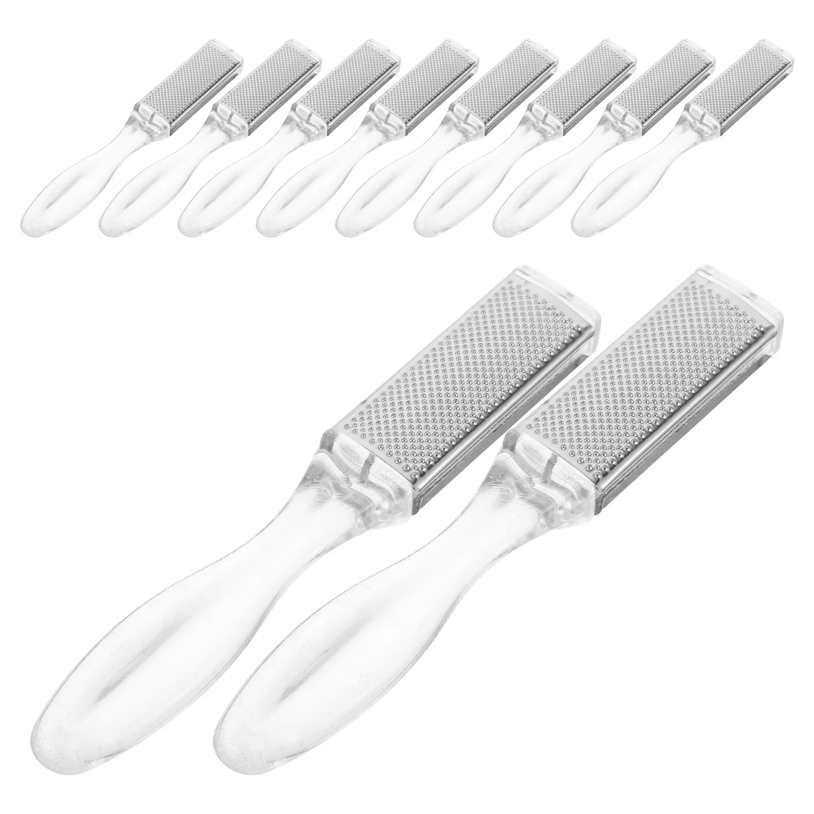 

10Pcs Foot Callous Remover Tool Heavy Duty Stainless Steel Foot Scrubber for Hard Skin Removal Feet Grinder Exfoliating Pedicure