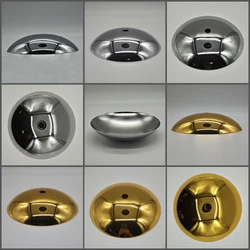 Brass silver gold circular cover curved cover pendant lamp base tray table wall lamp decoration DIY lighting accessories