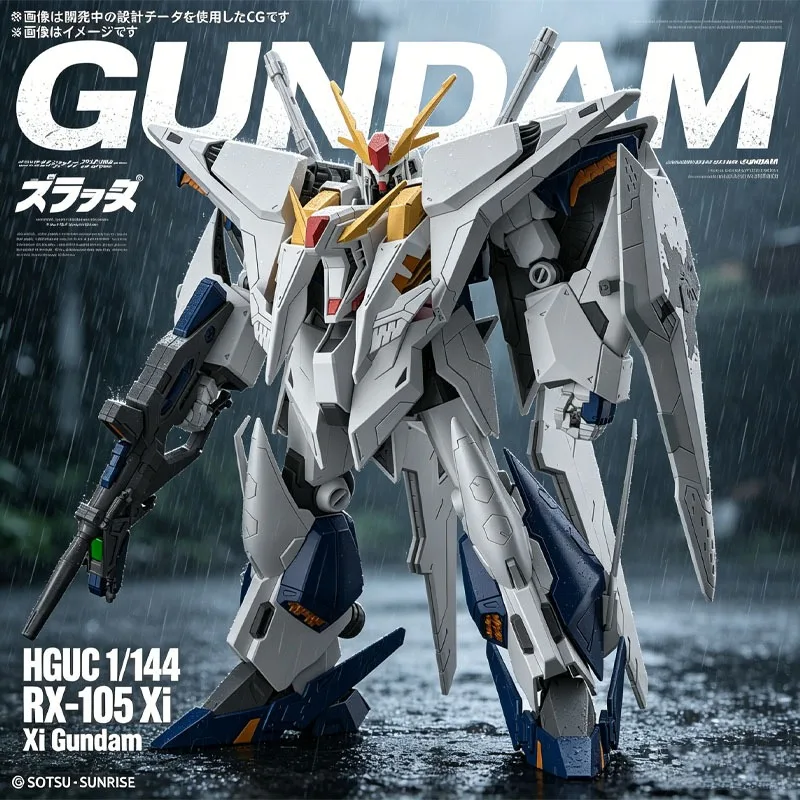 Figura de acción original de Bandai HG 1/144 RX-105 Xi Gundam Mobile Suit Gundam Hathaway's Flash The Sorcery of Nymph Circe