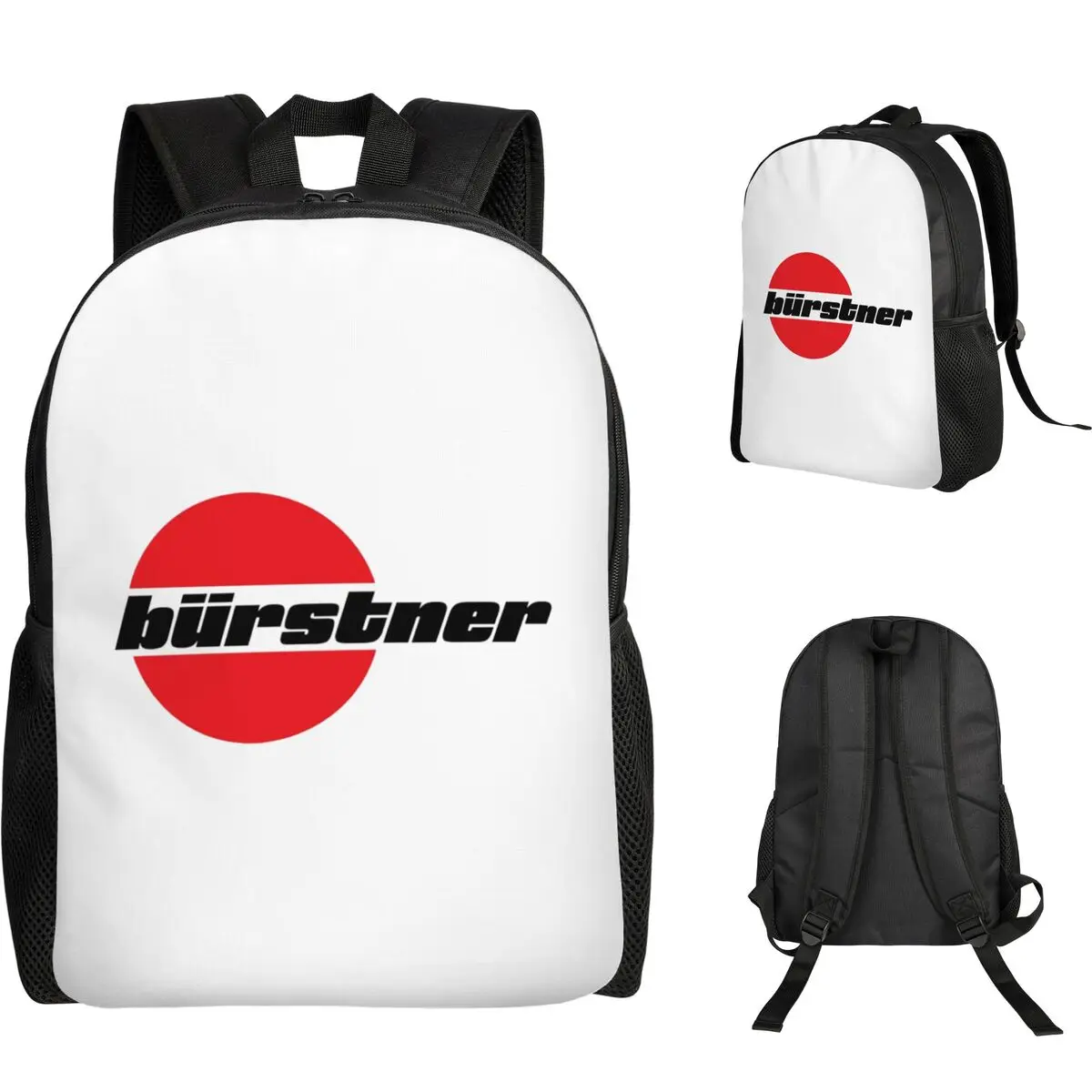 

Burstner Logo Backpack Student Boys Girls BookBag School Bag Computer Shoulder Bags