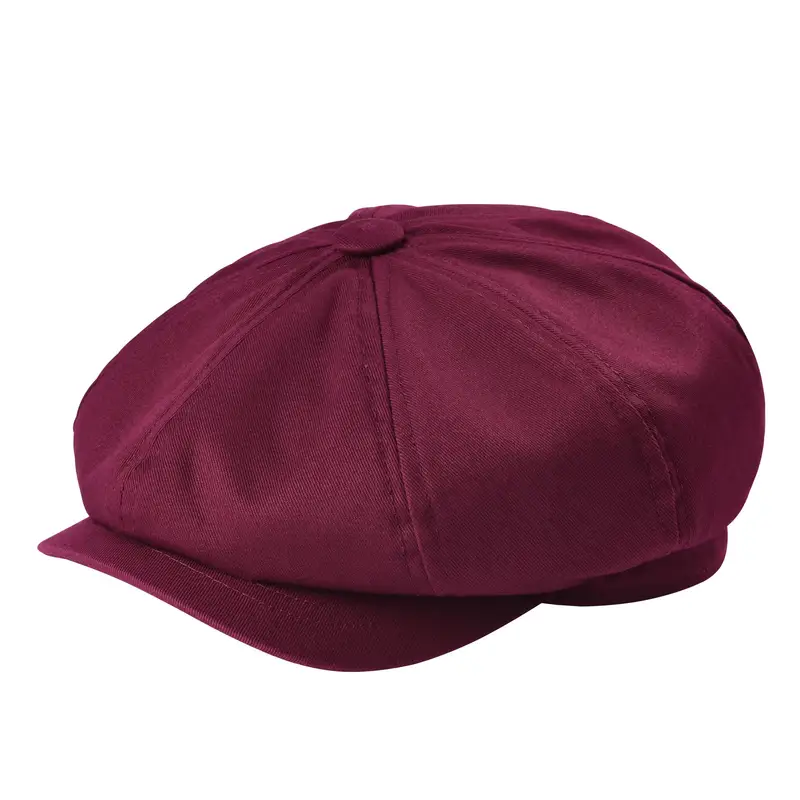 BOTVELA Newsboy Cap Men's Twill Cotton Eight Panel Hat Women's Baker Boy Caps Retro Big Large Hats Male Boina Black Beret 003 - Image 10
