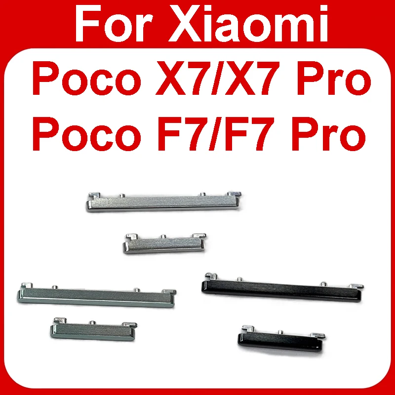 On Off Power Volume Side Button Volume Power For Xiaomi Poco x7 Poco x7 f7 Pro On Off Key Side Button Flex Cable Accessory Parts