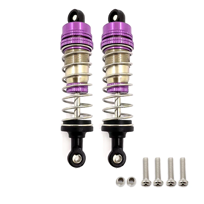 2pcs Metal Shock Absorber Damper Oil Filled Shocks for WLtoys 144001 1/14 Four-Wheel Drive RC Drift Racing Car Parts
