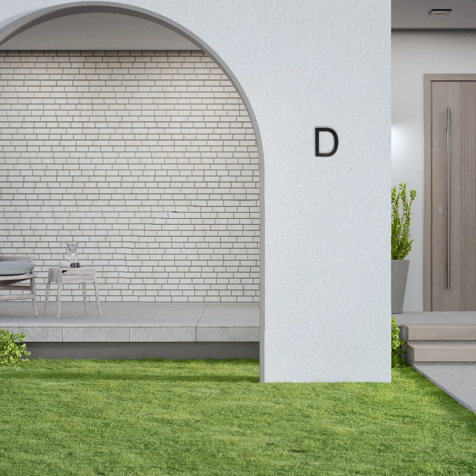 

3D Floating Black Address Letters For Door Mailbox Durable Outdoor Indoor Use Modern Design Enhancing Visibility Weather