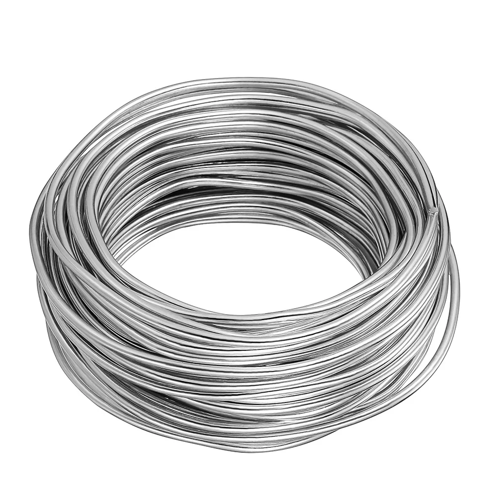 

20M 3Mm Soft Aluminum Wire Bendable Sculpting Metal Spool For Diy Jewelry Craft Bonsai Floral Design Wiring Supply