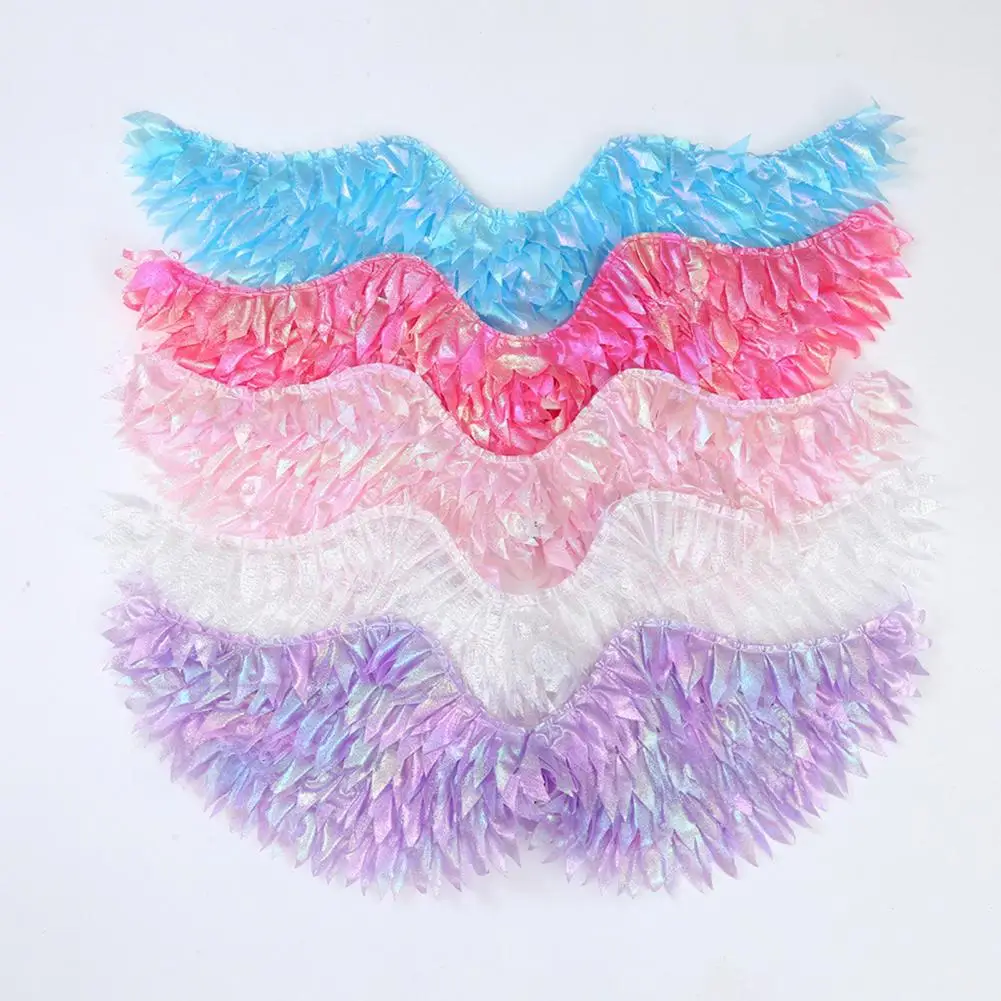Ailes de plumes lumineuses pour enfants, ailes d'ange, accessoire de Costume, ailes de fée pour spectacle sur scène, pour Cosplay, concours de noël