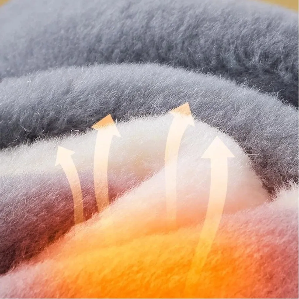 لينة رشاقته الكشمير الثلوج الأحذية النعال الذاتي ساخنة الترا لينة منصات الأحذية الحرارية امتصاص العرق الدافئة الرياضة إدراج الرجال