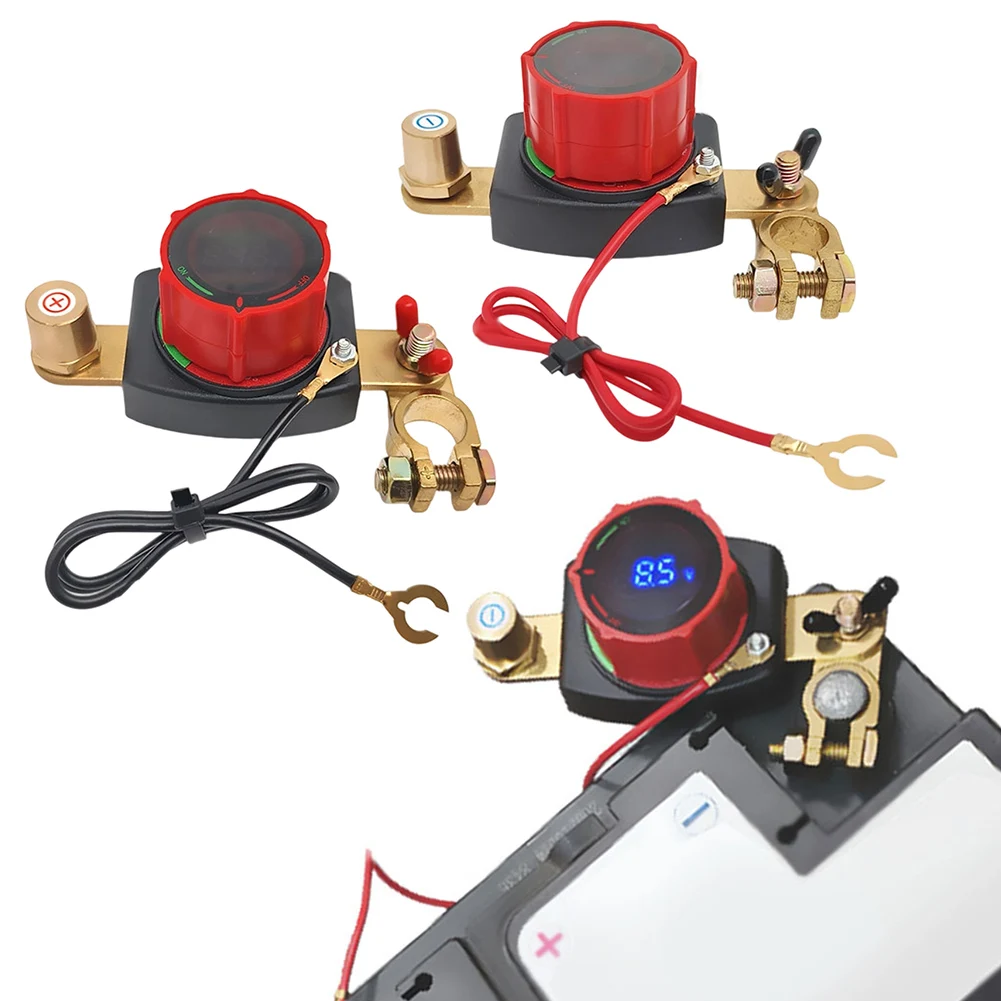 

Newest Sale High Quality Voltmeter Power Off Main Circuit Breaker Isolator Battery Disconnect Switch Car Accessories