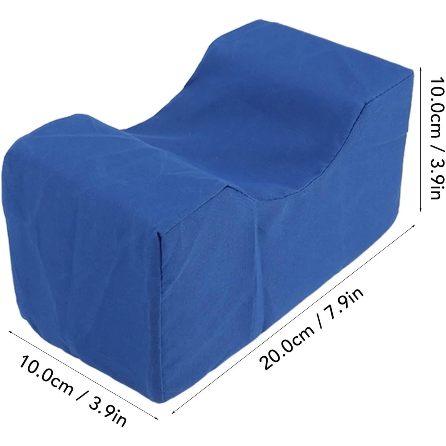 Knee , Sponge Leg Positioner   Bed  Back  with Detachable Washable Cover for Hip Pain  Back Pain Relief (Blue)