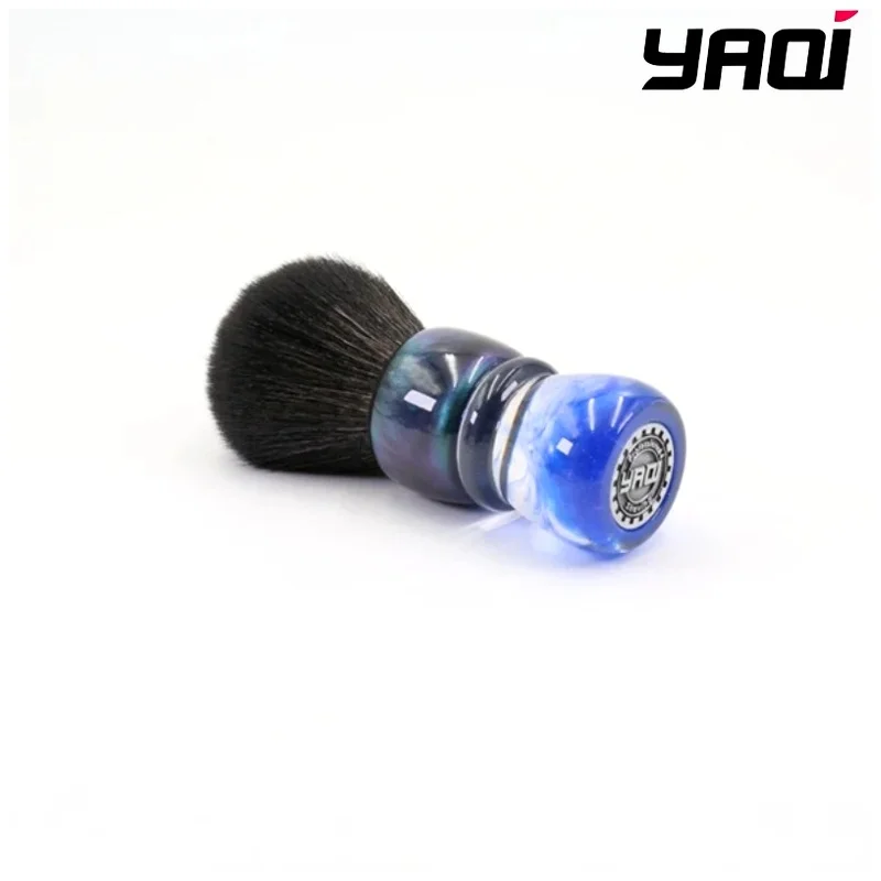 YAQI OCEAN Synthetic Hair Resin Handle 28mm Wet Shaving Brush Mens Shaving Men Shaving Products Mens Grooming Tools Best Gift