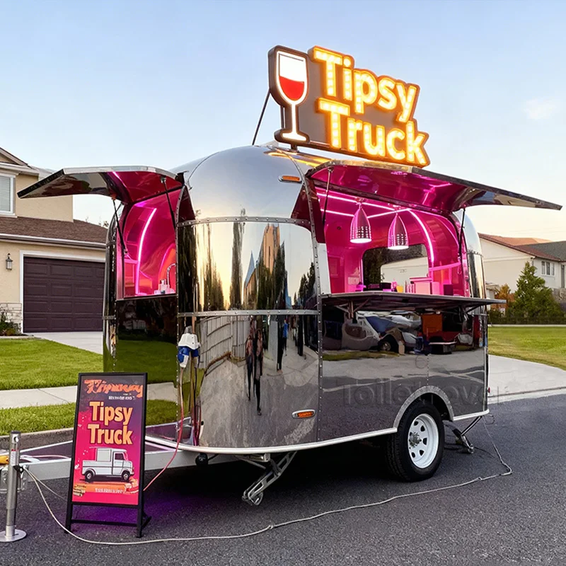 

Fully Equipped Food Trailer Dessert Vintage Food Trailer Pancake Commercial Vegetable and Fruits Mobile Food Truck for Sale Usa