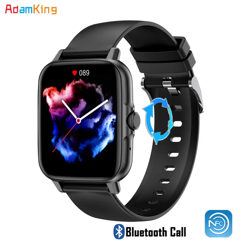 

696 2022 Blue Tooth Call NFC Smart Watch For GTS 3 GTS3 GTS-3 Phone Men Rotary Button Smartwatch Men Women Fitness Tracker Wrist