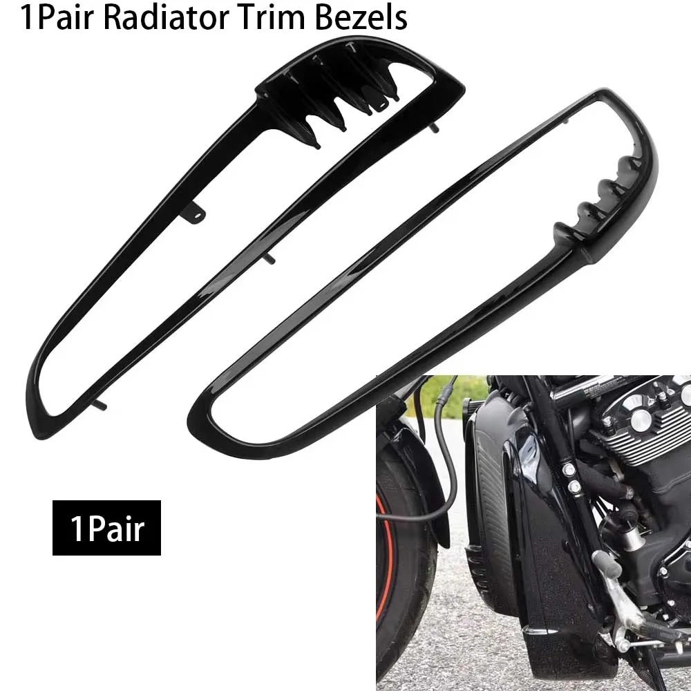 Motorcycle Front Radiator Cover Side Bezel For Harley-Davidson VRSCAW V-Rod 2007-2010 #66115-01/66116-01