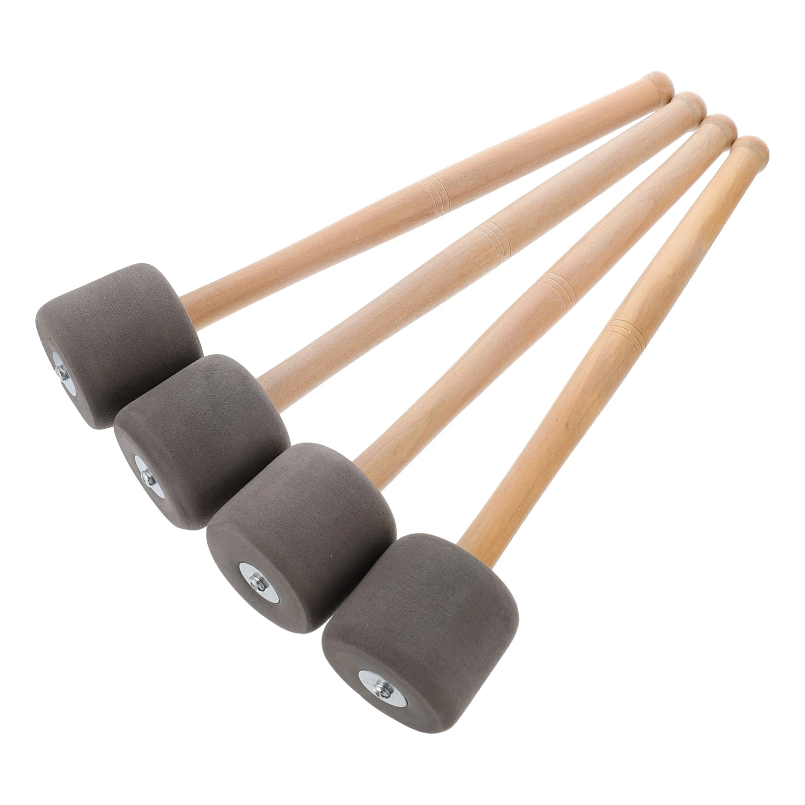 Baquetas de madera con cabezales de fieltro, paquete de 4 mazos de percusión profesionales para instrumentos musicales timbales