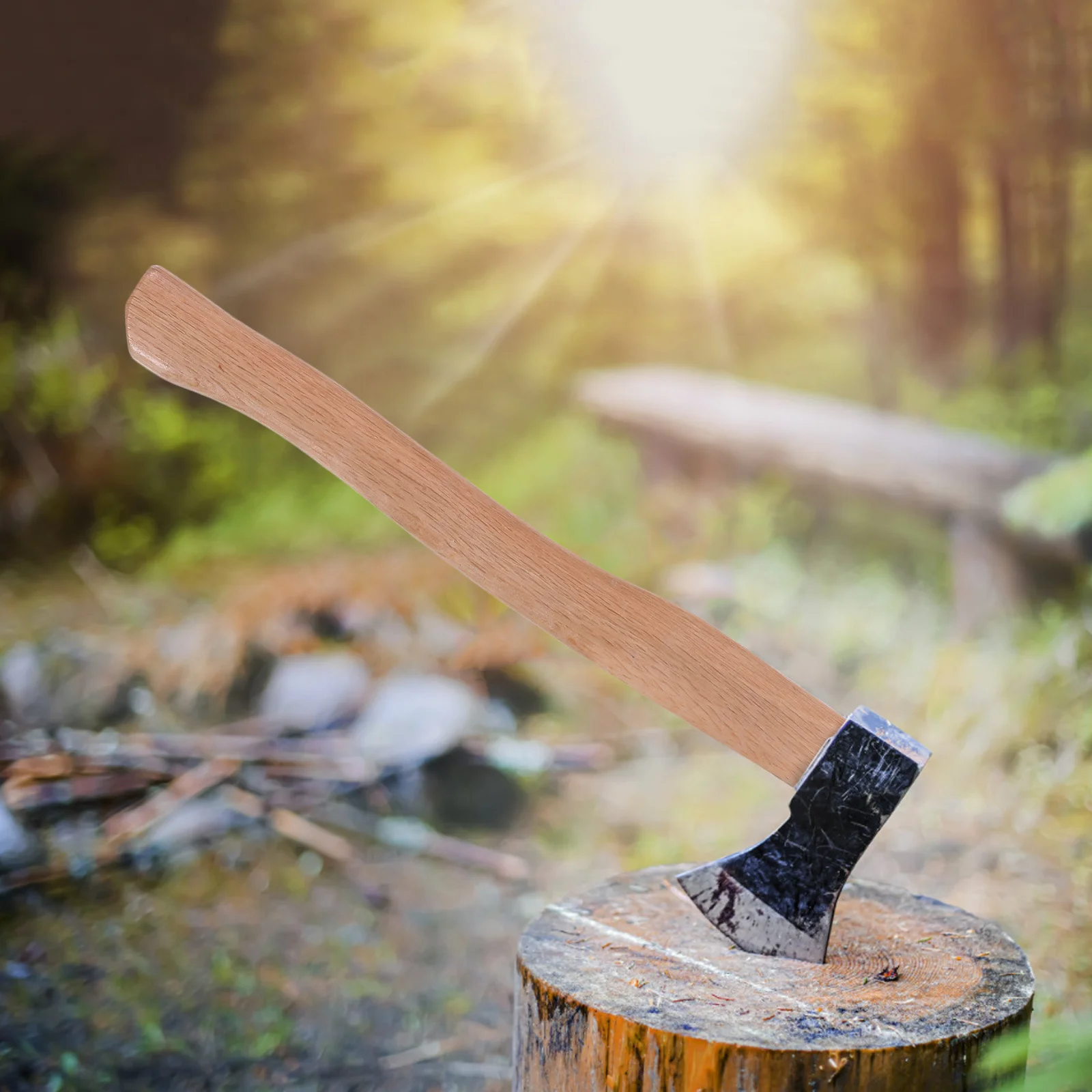 

Replacement Axe Handle Durable Wood Comfortable Grip Ergonomic Design for Garden Tools Heavy Duty Chopping and Repair