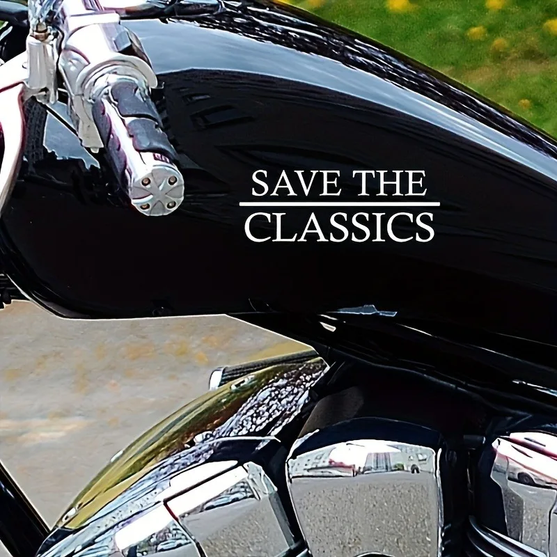 Креативные наклейки для спасения классики, модные виниловые декоративные аксессуары для автомобиля, черный/белый