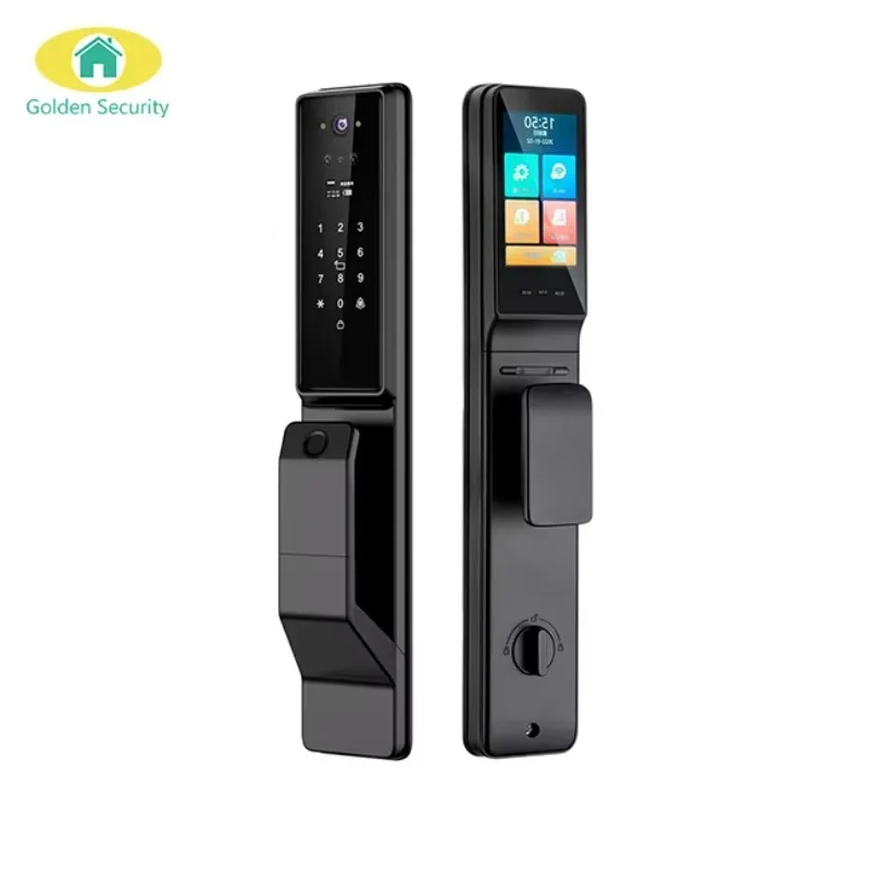 X6 3D Face Recognition Smart Video Door Lock Key Card Digital Ip65 Waterproof Tuya Cloud Wifi Fingerprint Electric Lock