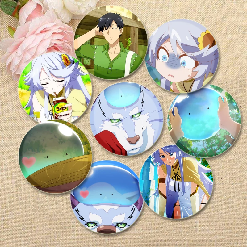 Campfire Cooking in Another World with My Absurd Skill Brooches Anime Pins Round Cartoon Badge Bag Accessories Jewelry Gifts