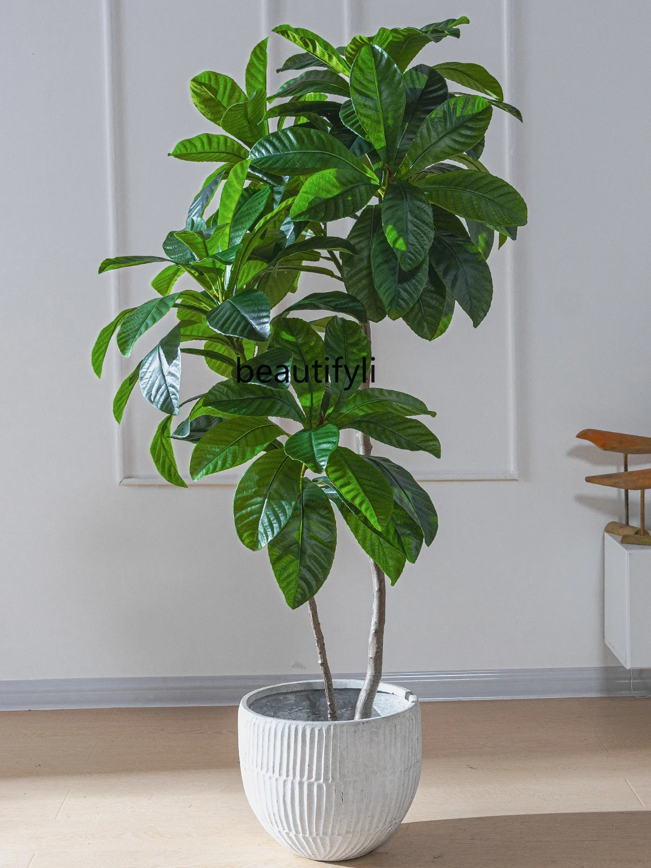 Large Loquat Tree Indoor Simulation Plant Potted Plant Living Room False Tree Floor Green Plant Ornament