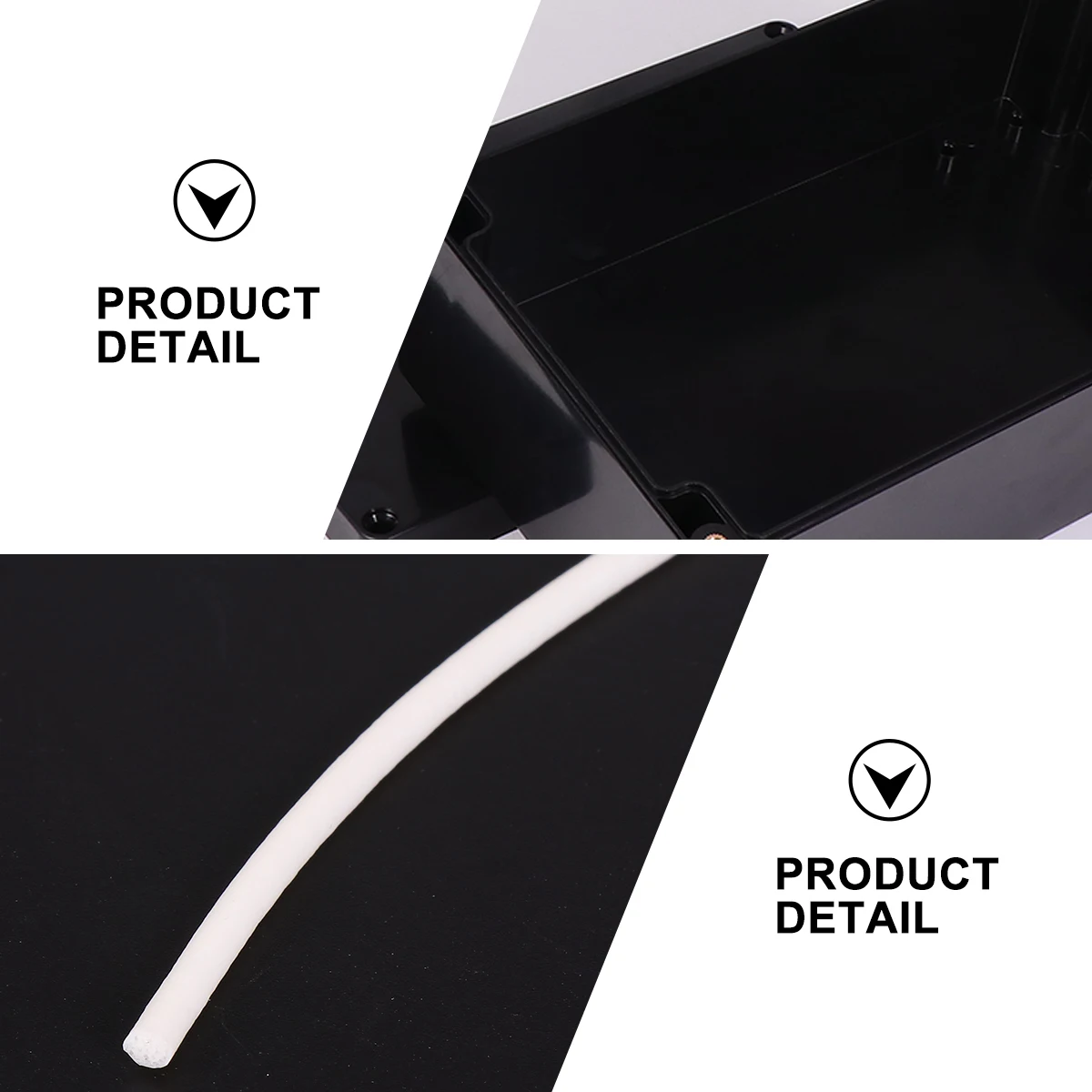 

2Pcs Sealed Waterproof Plastic Durable Junction Enclosure for Electronic Circuits Outdoor Electric Box 100x68x50