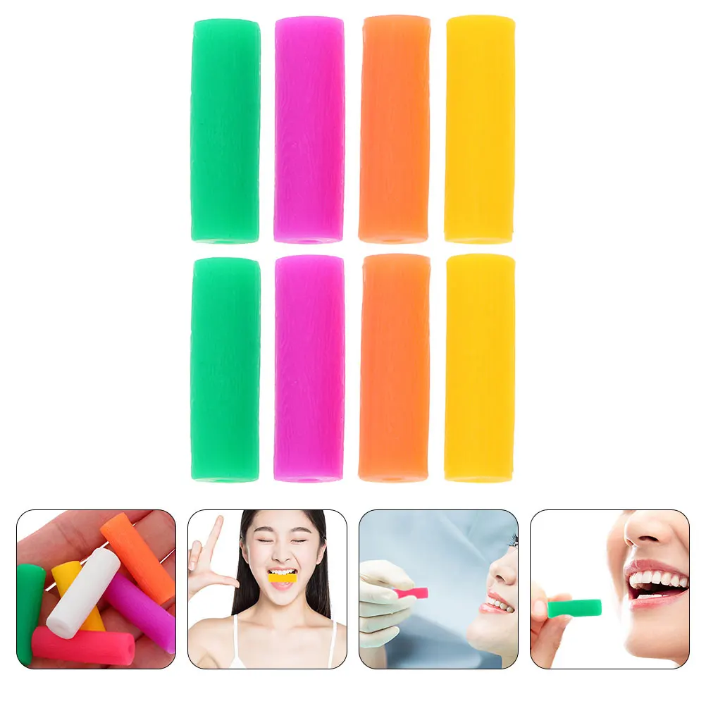 

8pcs Silicone Jaw Exerciser Teeth Bite Trainer Aligner Chewies For Braces Invisible Trays Mouth Care Tool Biting