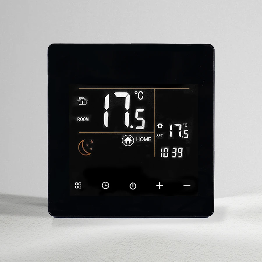 Black Color Touch Control Wifi Tuya K9 Intelligent Floor heating Thermostat Water Heating/Gas Boiler/Electric Underfloor Heating