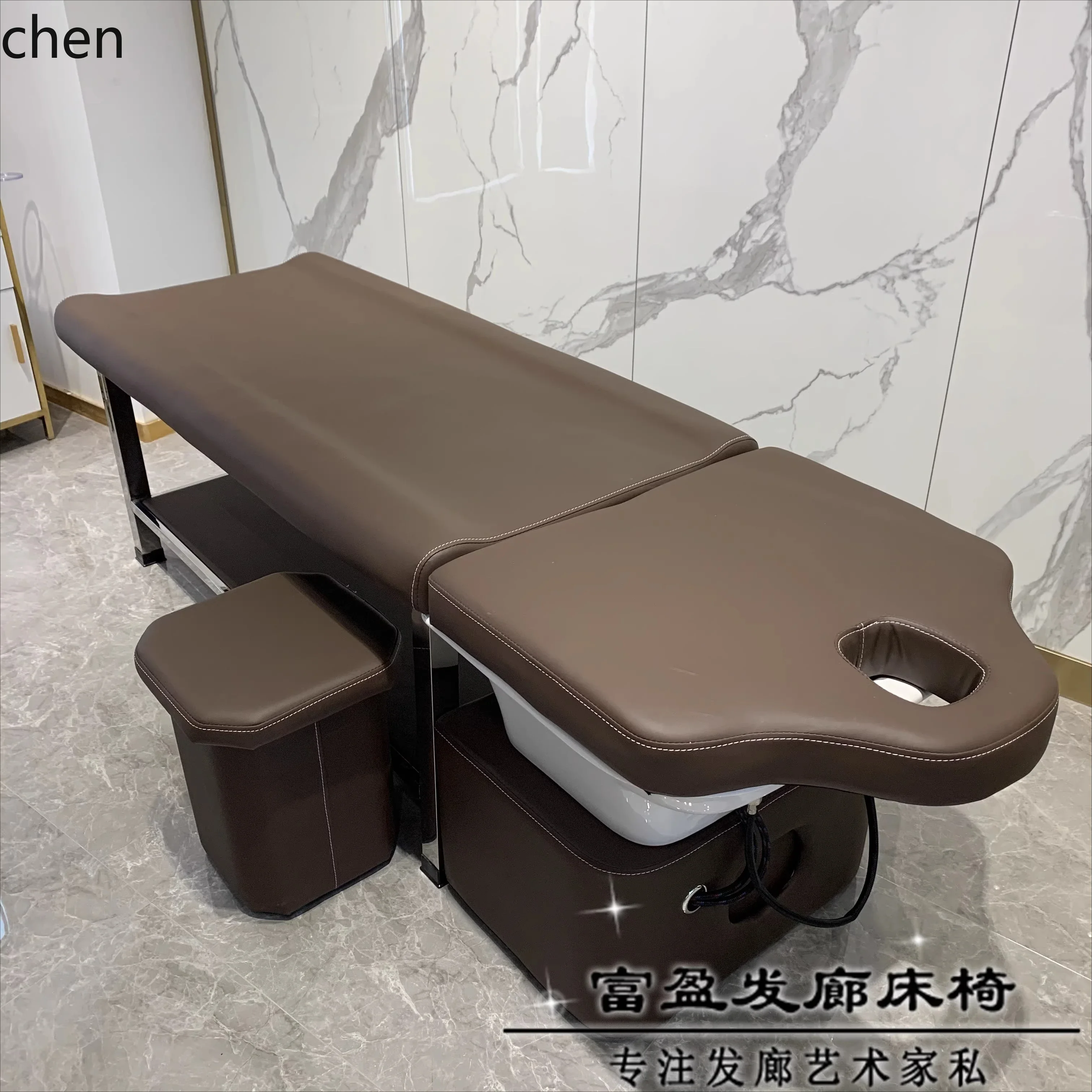 shampoo bed hairdressing salon special full lying shampoo bed flushing bed ceramic basin