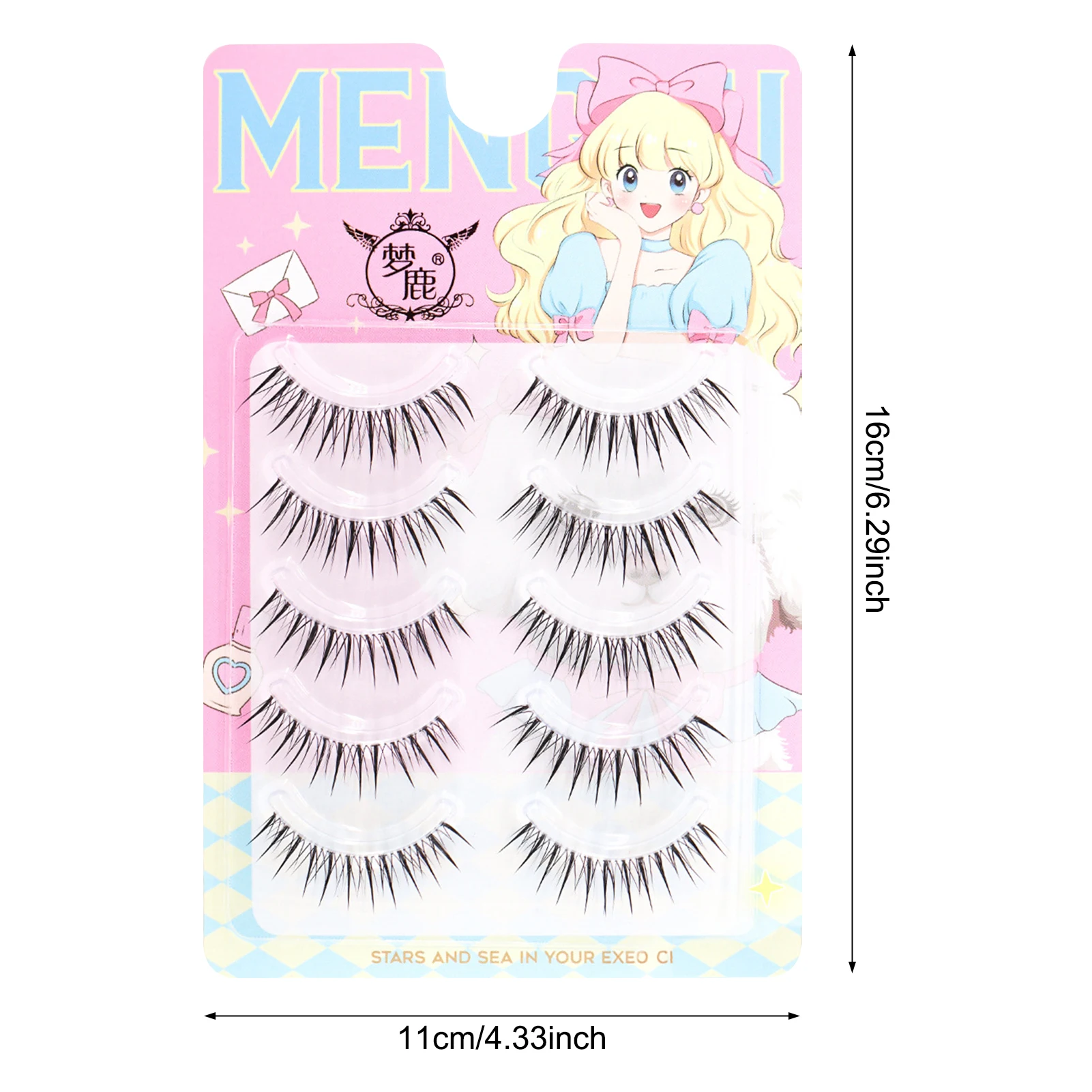 毎日のつけまつげフルストリップスパイクウィスピー厚いまつげ再利用可能なコスプレウィスピー ストリップまつげ化粧品学校ホームメイク