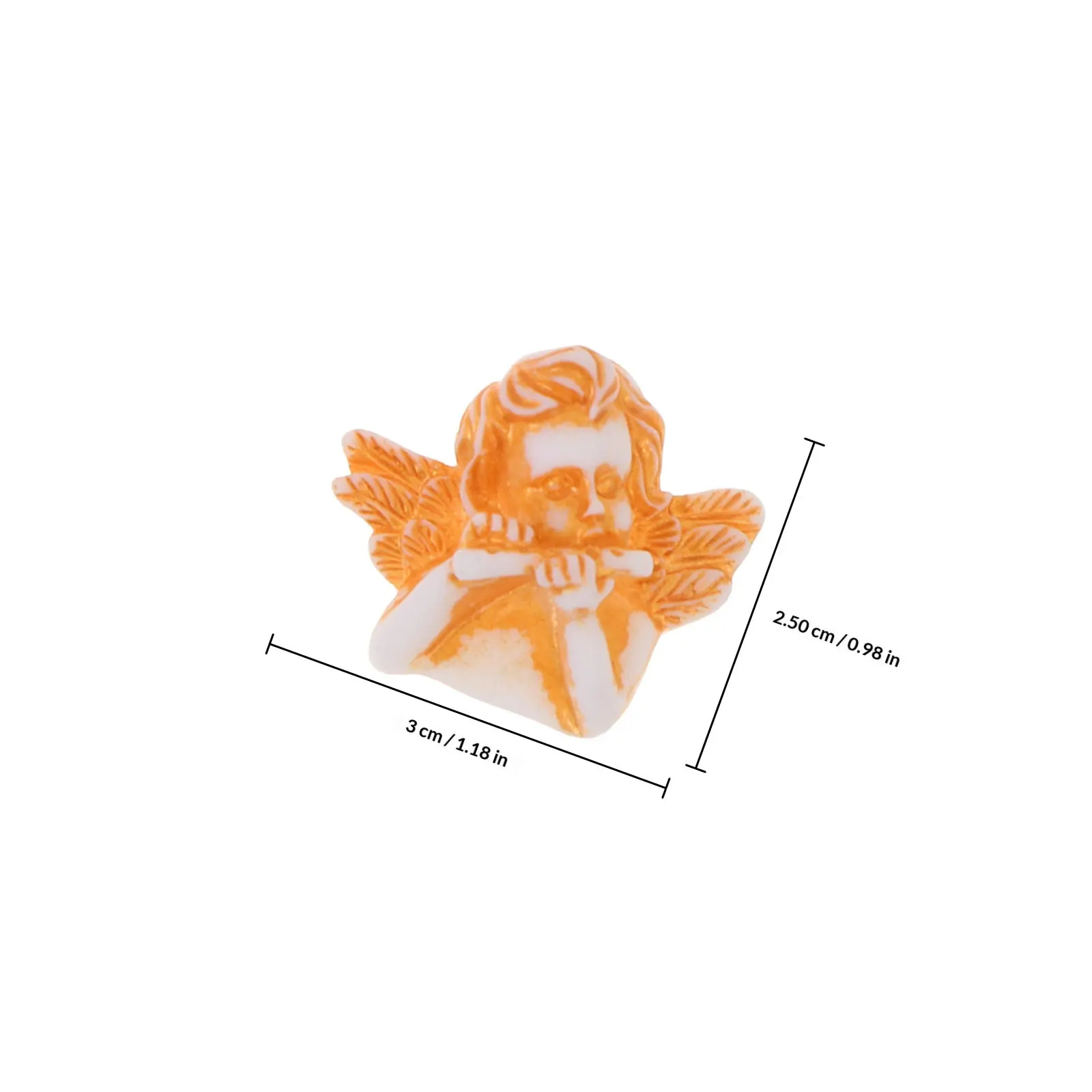 60Pcs Angel Resin Charms DIY Craft Accessories Phone Case Decoration Stylish Creative Resin Ornaments for Scrapbook Hairpins view 3