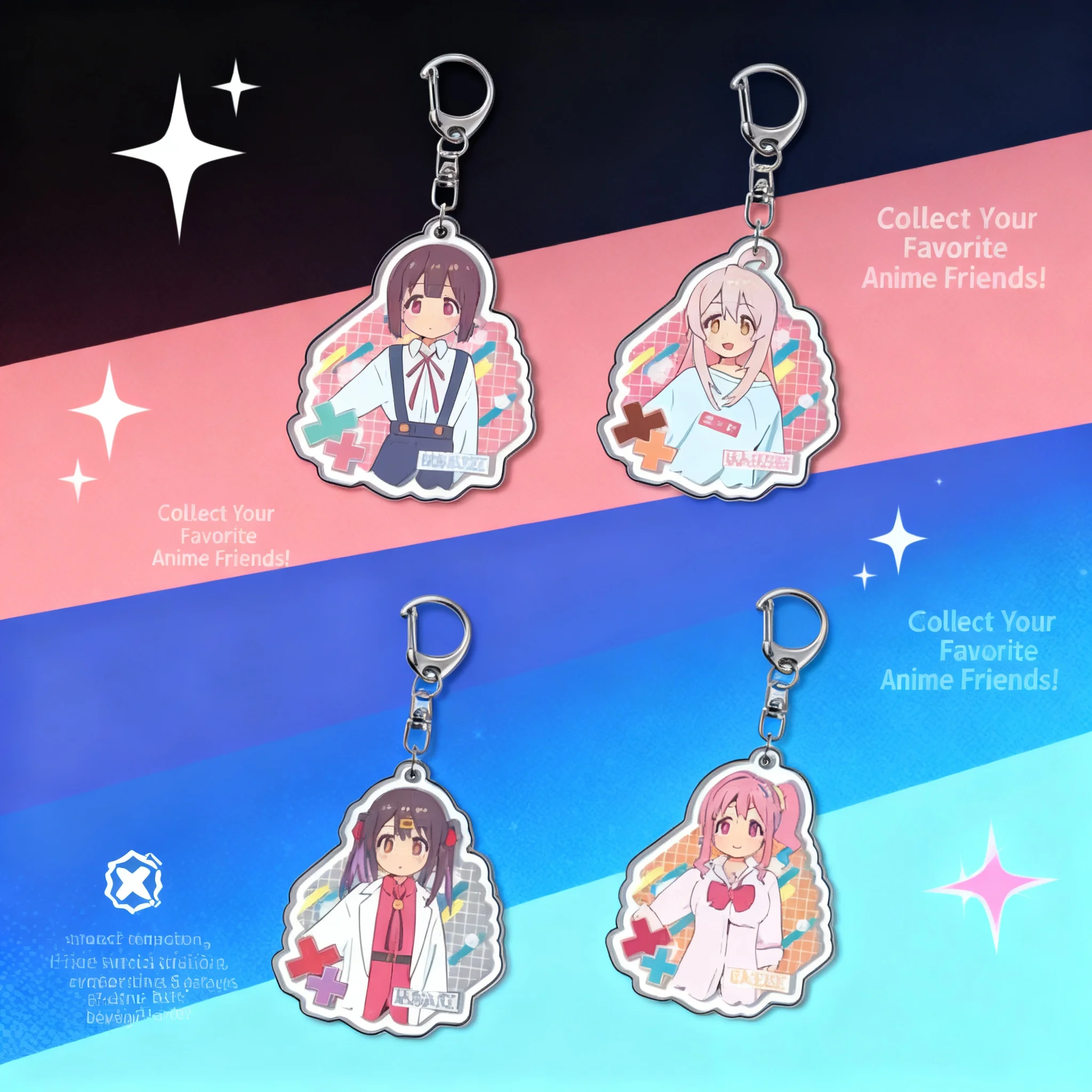 

Customized Acrylic Keychain When Will Ayumu Make His Move Shikimori's Not Just a Cutie Anime Cartoon Character Keychain