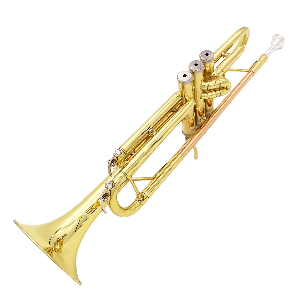 Immagine 5: ﻿   Tromba SLADE in Sib, Tromba Professionale in Oro e Argento, Adatta da Principianti a Professionisti, Strumento a Fiato in Ottone