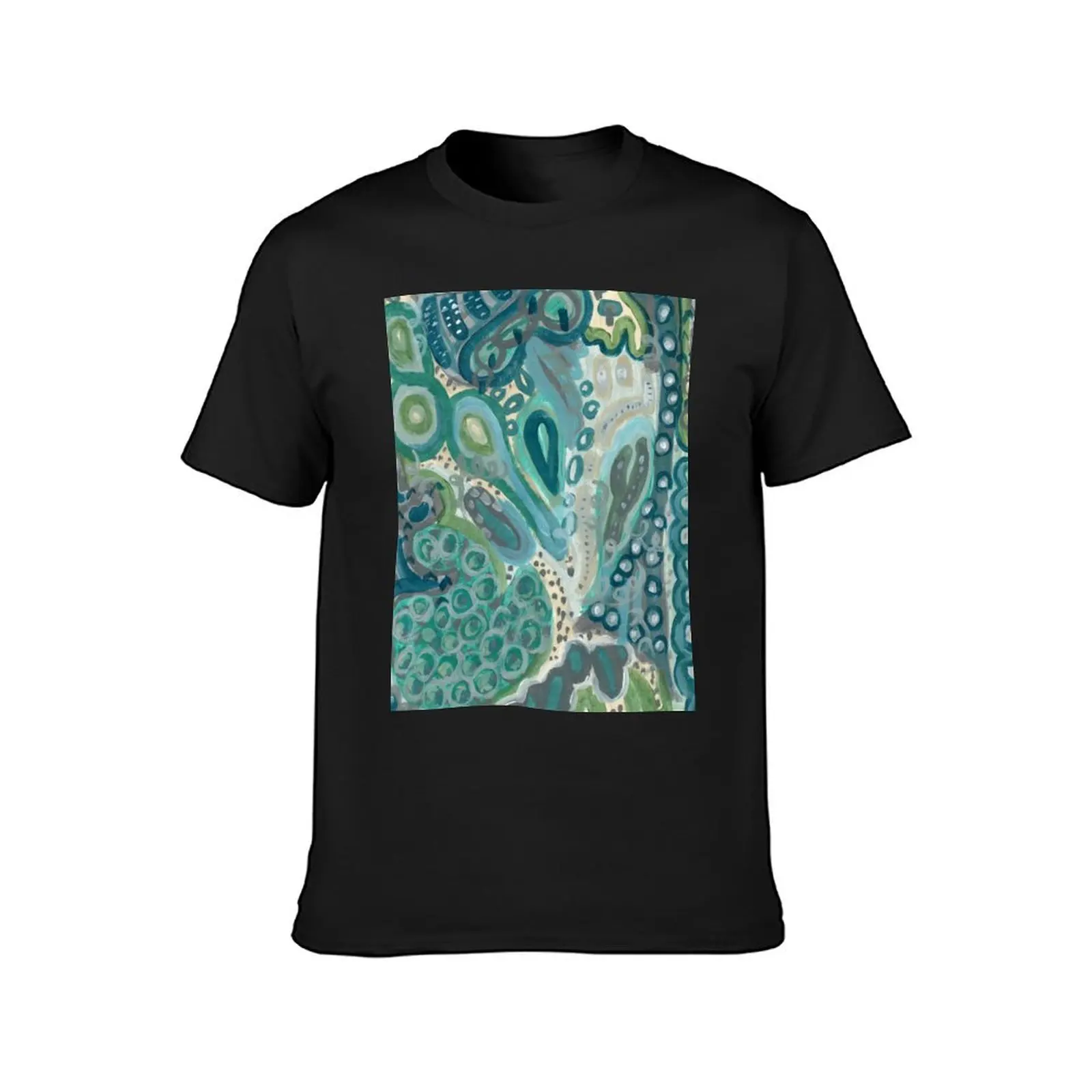 Art Acrylic artwork abstract painting T-Shirt tops aesthetic clothes boys whites mens clothing