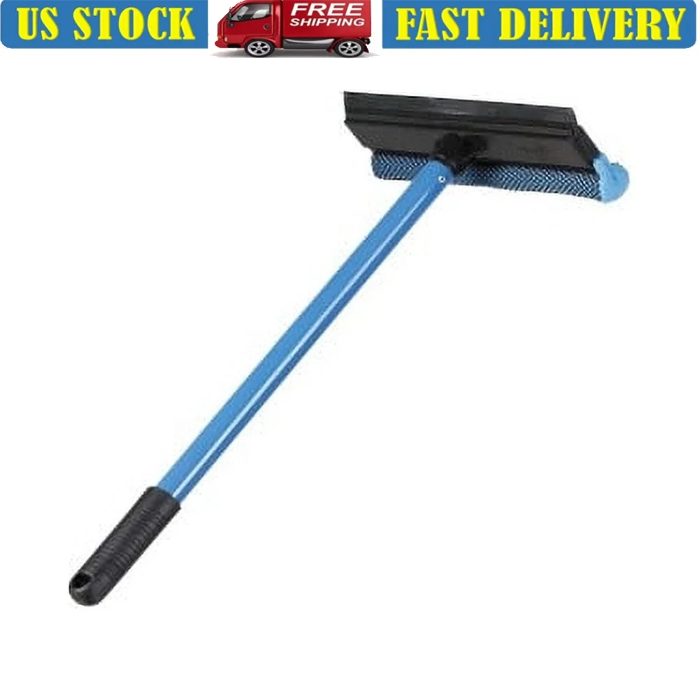 

Durable Auto Squeegee 8 Inch Rubber Blade Rust Proof Aluminum Handle Lightweight Streak-free Tough Nylon Netting Cleaning Tool