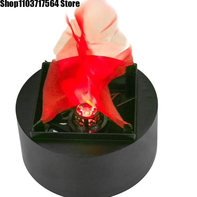 LED Fire Flame Effect Light Artificial Electric Flicker Campfire Lamp Party Decor Supplies for Bar Stage Home, US Plug