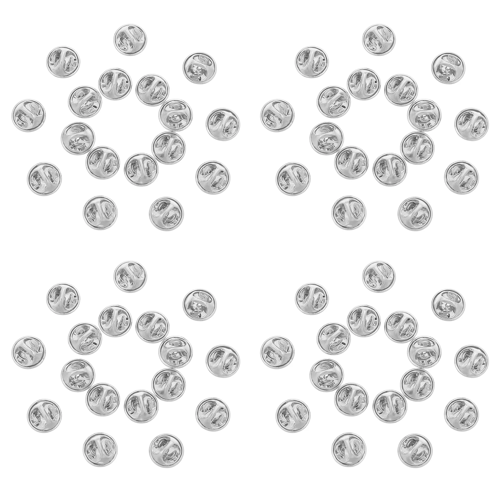 50 قطعة معدن مطلي بالذهب فراشة مخلب ل آمنة التعادل تك الربط شارة مخلب الظهر استبدال دبوس معدني الظهر شارة