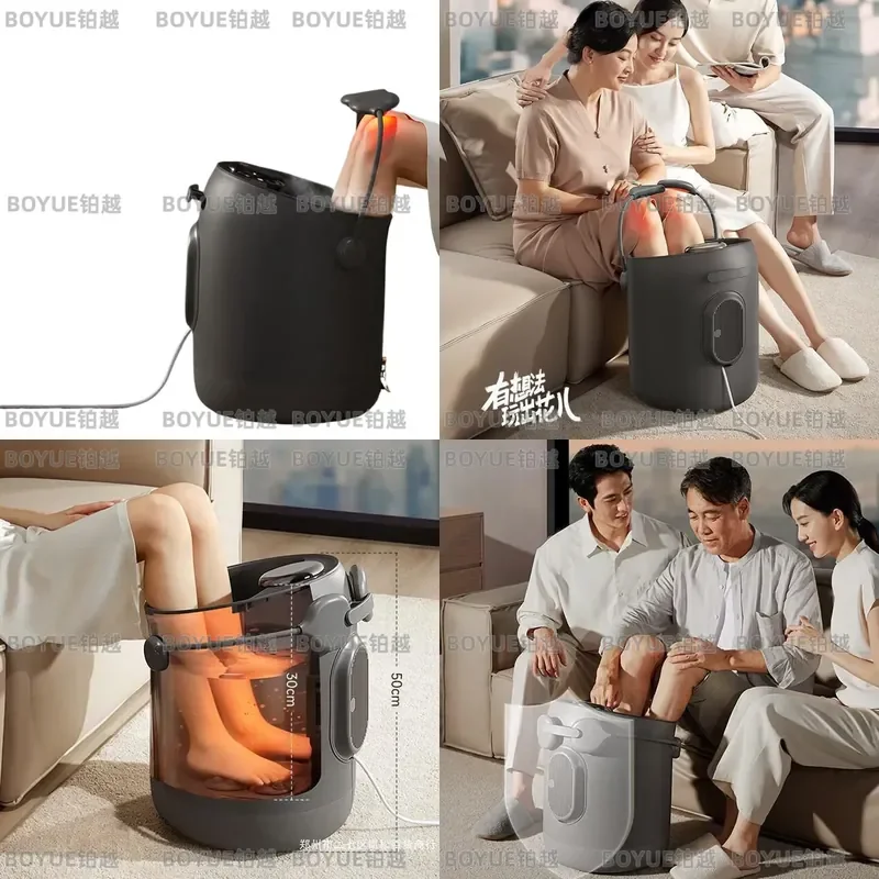 Electric Foot Spa Massager Deep Bucket with Constant Temperature Heating Calf Care Home Use Soaking Bath Tub Relaxation